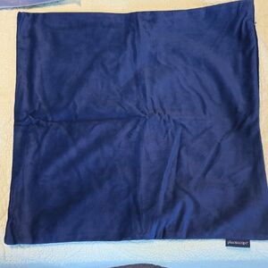 Phantoscope Silky Velvet Throw Pillow Covers Navy Blue 20" x 20"